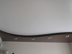 Дворівнева натяжна стеля з підсвіткою, фото 11