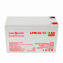 Акумулятор гелевий LogicPower LPM-GL 12 - 7 AH, фото 5