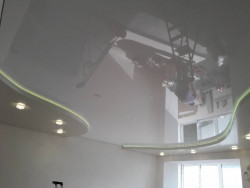 Дворівнева натяжна стеля з підсвіткою, фото 16