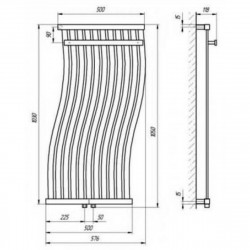 Полотенцесушитель Фрирайд П11 500х1000, фото 4