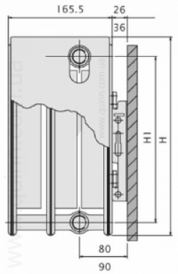 Радиатор стальной  Quattro K33 H300x2400L(4840Ватт), фото 14