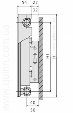 Радіатор сталевий Quattro K11 H500x1200L(1346Ватт), фото 13