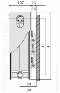 Радиатор стальной Quattro K22 H400x1000L(1762Ватт), фото 14