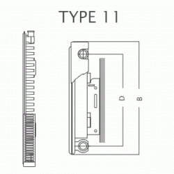 Радиатор стальной Integrale V11 H500x800L (897Ватт), фото 14