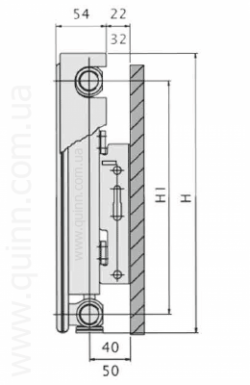 Радіатор сталевий Integrale V11 H500x900L (1010Ватт), фото 13