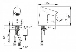 Смеситель для умывальника Oras Optima 1714F умывальник бесконтактный, фото 5