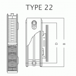 Радиатор стальной Integrale V22 H500x500L (1053Ватт), фото 14