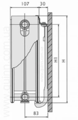 Радиатор стальной Integrale V22 H600x1400L (3396Ватт), фото 13
