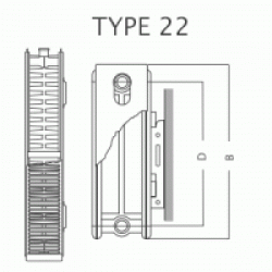 Радиатор стальной Integrale V22 H900x700L (2280Ватт), фото 14