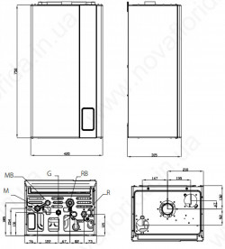 Настінний газовий котел Virgo RBTFS 28, фото 5