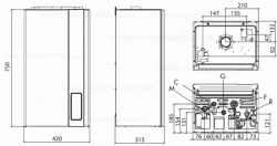 Настінний газовий котел Orion CTFS 32, фото 8