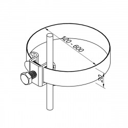 H20/33	Универсальный хомут D300 (Ni/StZn), фото 4