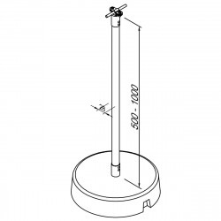 Н32/1  Держатель с бетонным основанием, фото 4