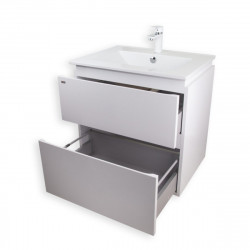 Тумба з умивальником Q-tap Albatross WHI TN600D підвісна, фото 13