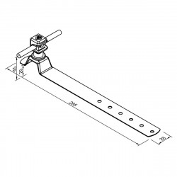H08/14 Держатель под черепицу с Clip (Cu/Pa), фото 4