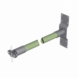 H24/2 Изоляционная штанга D08/16 L750 GFK/Al, фото 6