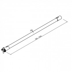 H24/2 Изоляционная штанга D08/16 L750 GFK/Al, фото 8