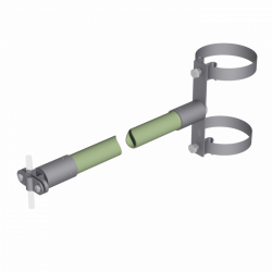 H26/23 Хомут двойной D=200 St/tZn, фото 5