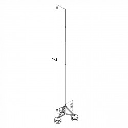 M08 Блискавкоприймач з триногою 4000-8000мм Al, фото 6