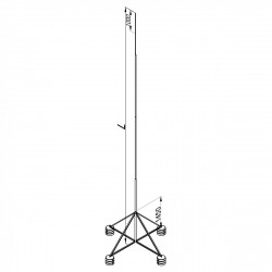 M08 Блискавкоприймач з чотириногою 9000-11000мм Аl, фото 8