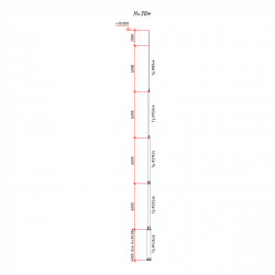 M10 Отдельностоящий молниеприемник 9-30 метров St/tZn, фото 8