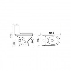 Унитаз-компакт Q-tap Lori WHI 2018P, фото 6