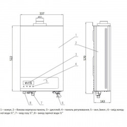 Колонка газова турбована Thermo Alliance JSG20-10ETP18 10 л Silver, фото 7