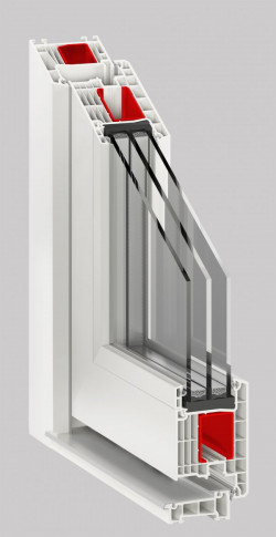 Двері з ПВХ-профілю Epsilon Т 104/70, фото 2