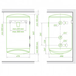Комбинированный водонагреватель Tesy Modeco Ceramic 80 л, сухой ТЭН 2х1,2 кВт (GCV6S804724DC21TS2RCP) 303560, фото 4