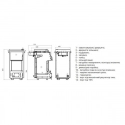 Твердопаливний котел з збільш. топкою Thermo Alliance Magnum SF 12, фото 4