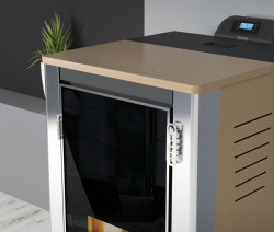 Котел камин пеллетный IFYIL Freedoom Plus Hydro Pellet Stove 16 kW, фото 4