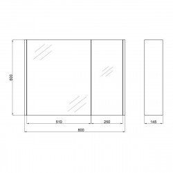 Дзеркальна шафа підвісна Qtap Scorpio QT1477ZP802G, фото 9