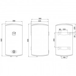 Водонагреватель Thermo Alliance 50 л, мокрый ТЭН 1,5 кВт D50VH15Q2, фото 6
