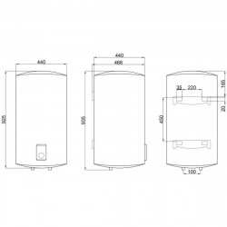 Водонагреватель Thermo Alliance 100 л, сухой ТЭН 2х(0,8+1,2) кВт D100V20J3(D)K, фото 8