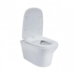 Унітаз підвісний Qtap Gemini безобідковий з сідінням Soft-close QT25332614EW, фото 4