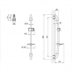 Кран для кухни проточный Lidz (NKS) 95 00 060, фото 11