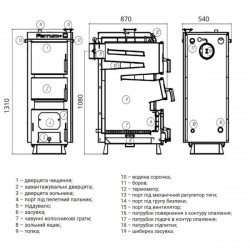 Котел твердотопливный стальной Thermo Alliance Ferrum Plus V 4.0 FSF+ 20, фото 6