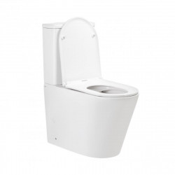 Унітаз Scorpio підлоговий Rimless 670x360x850 мм з сидінням Slim Duroplast/ Soft-close/ Quick relase White Qtap, фото 11