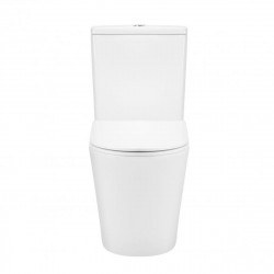 Унітаз Scorpio підлоговий Rimless 670x360x850 мм з сидінням Slim Duroplast/ Soft-close/ Quick relase White Qtap, фото 12