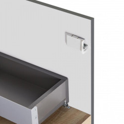 Тумба підвісна Qtap Robin 600х580х437 Graphite/Whitish oak QT1374TPВ6002GWO, фото 18