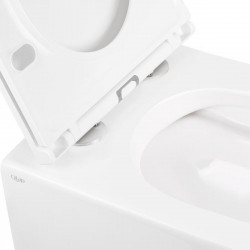 Унітаз підвісний Q-tap Merlin WHI 2044A безободовий, фото 19