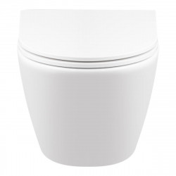 Унітаз підвісний Q-tap Merlin WHI 2044A безободовий, фото 17