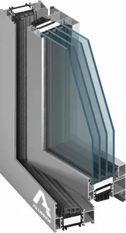 Оконно-дверная система с теплоизоляцией   ALUPROF MB-86 ST, SI, AERO, фото 4