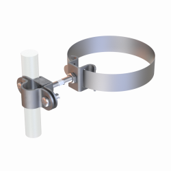 409156 Блискавкоприймач з кріпленням до труби 1,5 м (Al/Ni), фото 6