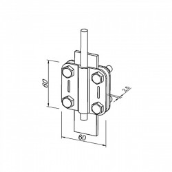 C03/1 Соединитель Contra 2 пл. (StZn), фото 6