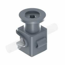 Н01/6 Держатель Clip серый М6 (Pa), фото 8