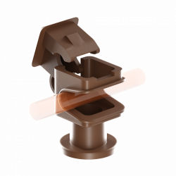 Н01/81 Держатель Clip под медь М8 (Pa), фото 8