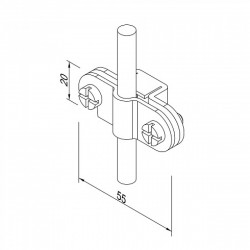Н10/1 Держатель провода Fix D8-10 (StZn), фото 7