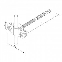 H10/14 Держатель провода Fix D8-10 (Cu), фото 6