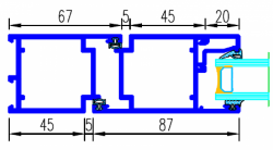Алюминиевые окна и двери без терморазрыва серии KMD 46, фото 4